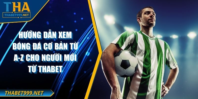 Hướng Dẫn Xem Bóng Đá Cơ Bản Từ A-Z Cho Người Mới Từ THABET